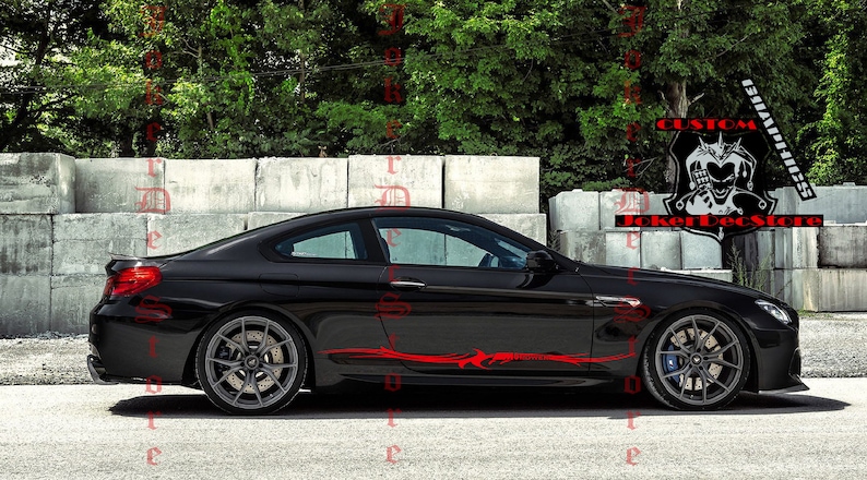 BMW M6 Trible Stickers Vinyl Graphics For BMW M6 graphics