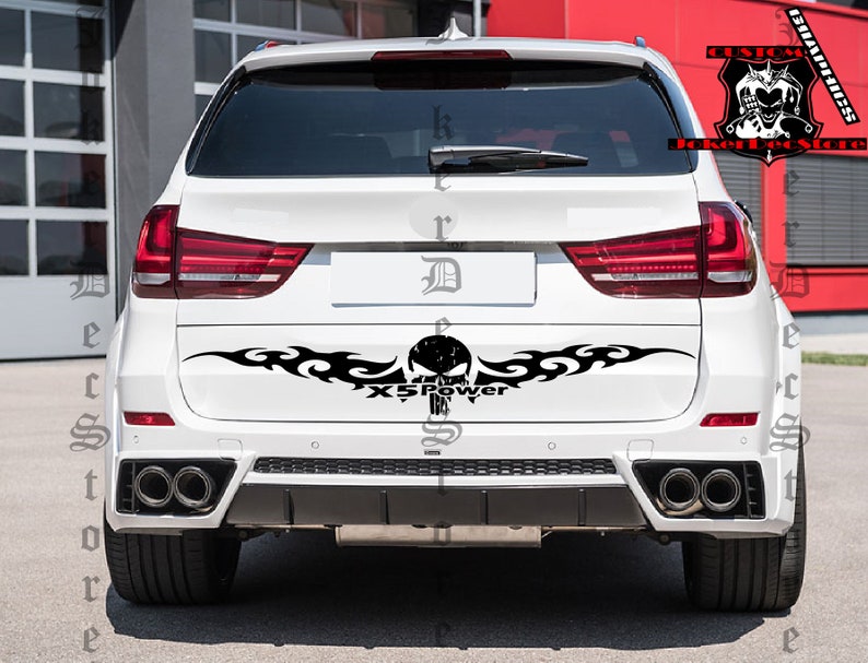 X5 Tailgate Skull Trible Stickers compatible with bmw X5 Etsy