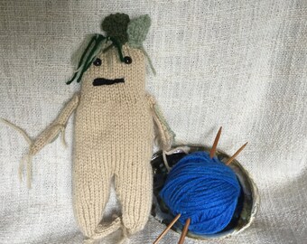 Knitted Mandrake Etsy