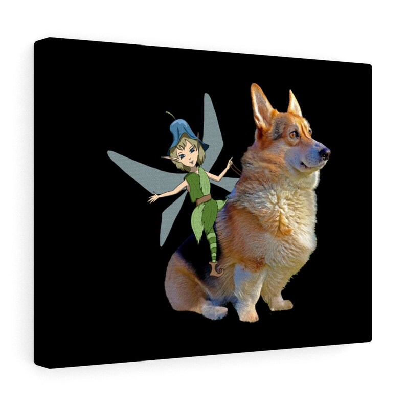 Download Funny Pembroke Welsh Corgi Mom Dad Dog Lover Canvas Gallery Wraps Corgi Fairy Visual Arts Craft Supplies Tools Kromasol Com