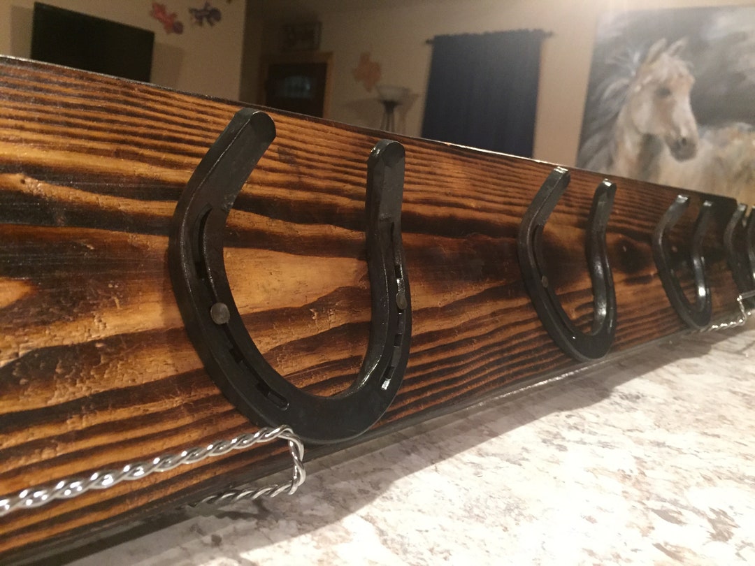 Horseshoe Hat Rack / Coat Rack Etsy