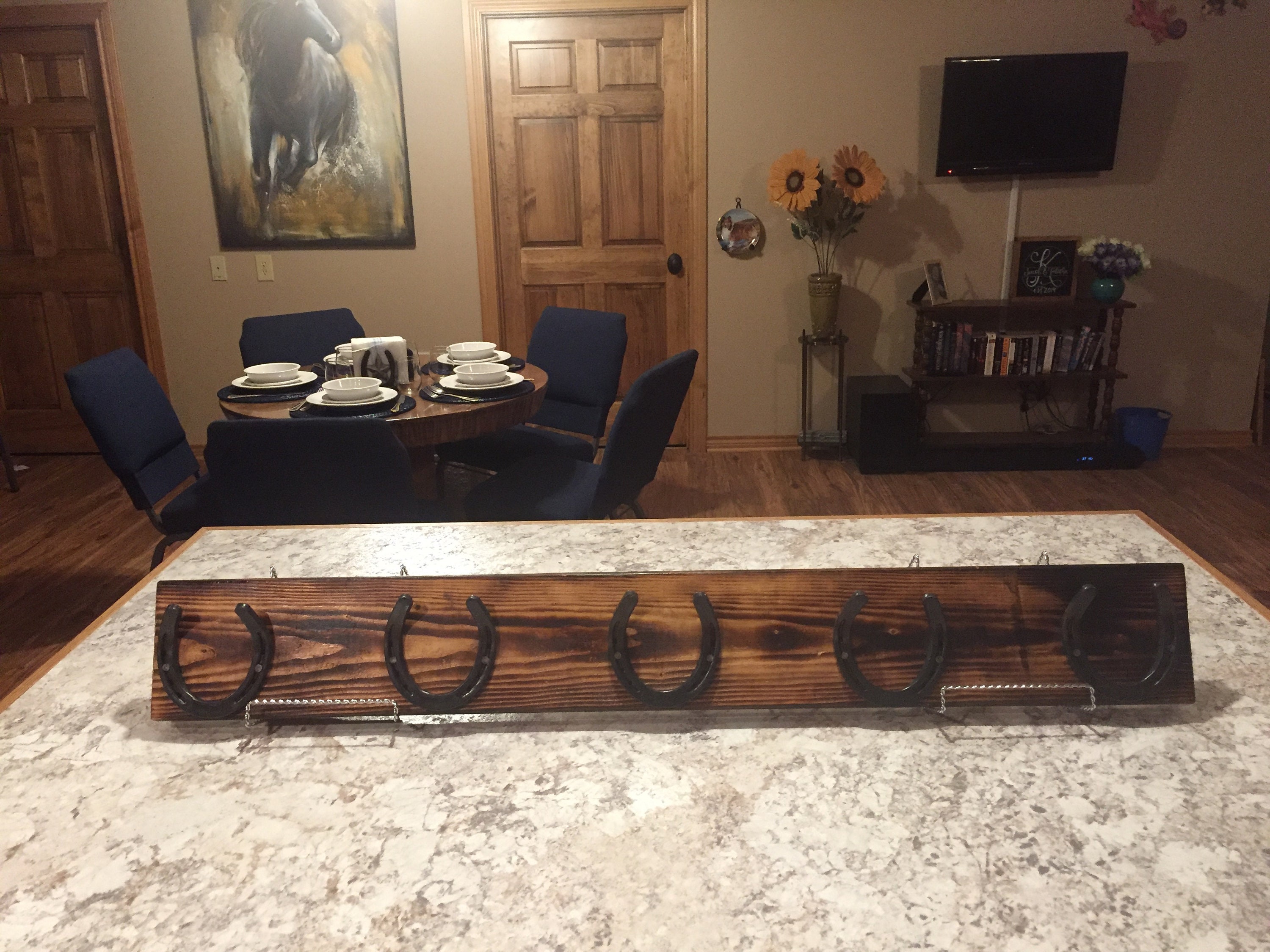 Horseshoe Hat Rack / Coat Rack Etsy