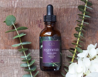 Regenerate Facial Serum | Organic Avocado, Tamanu and Pomegranate Oil