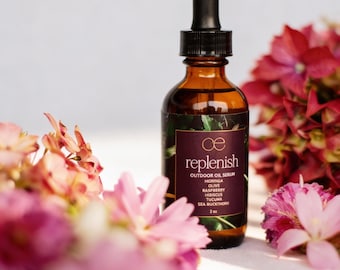 Replenish Facial Treatment Serum | Rich Facial Oil | Luxury Plant-Based Outdoor Skin Shield