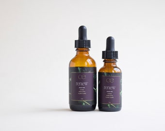 Renew Facial Oil | Organic Coconut, Myrrh, Rose Otto, Silky, Smooth, Fast Absorbing