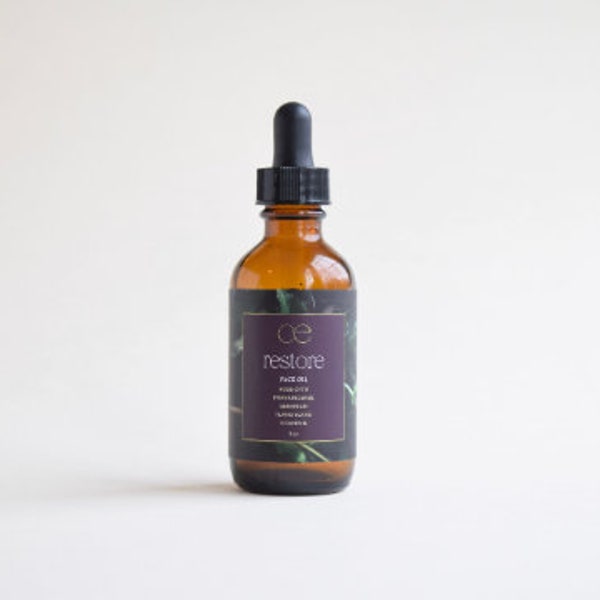 RESTORE Facial Oil | Natural Beauty | Vitamin Rich Facial Oil | Age Well Skincare | Plant-Based Skincare | Rosehip Aromatherapy Facial Oil