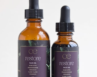 Restore Facial Oil | Rosehip, Geranium, Frankincense, Ylang Ylang, Vitamin E