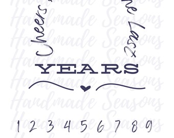 Cheers & Beers Anniversary Personalized Digital Download
