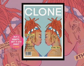 Clone magazine art print - artbytye, artwork