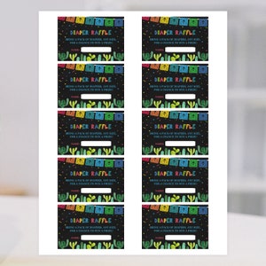 Fiesta Diaper Raffle Tickets, Diaper Raffle Insert Cards, Mexican ...