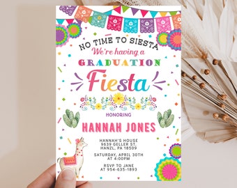 Fiesta Graduation Invitation, EDITABLE Fiesta graduation invitation, Fiesta Ceremony end of school invite, INSTANT DOWNLOAD, FM1