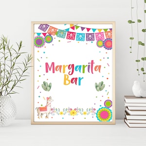 Margarita Bar Signs, Fiesta baby shower, Printable baby shower games, Mexican theme Baby shower printable games, INSTANT DOWNLOAD, FM1