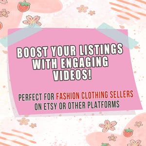 Etsy Listing Video Canva Template, Editable Product Video Mockups, Done-For-You Video Templates, Canva Designs for Clothing Sellers, V15