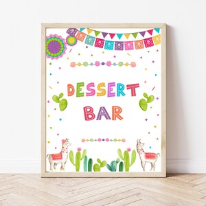 Fiesta Dessert Bar Sign | Mexican Theme Printable | Baby Shower & Bridal Shower Decor | Instant Download Birthday Sign | FM3