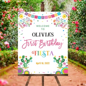 Fiesta Welcome Sign, EDITABLE Mexican Birthday Welcome Sign, Fiesta Welcome Sign, Mexican welcome sign, Printable welcome sign