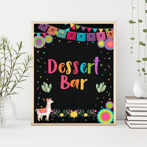 Dessert Bar Sign, Fiesta baby shower, Printable baby shower games, Mexican theme Baby shower printable games, INSTANT DOWNLOAD, FM2