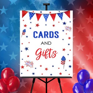 Biglietti e regali per il 4 luglio, decorazioni stampabili per compleanni, baby shower o qualsiasi altro evento, 4 misure, etichette regalo americane, download immediato U4J