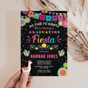 Fiesta Graduation Invitation, EDITABLE Fiesta graduation invitation, Fiesta Ceremony end of school invite, INSTANT DOWNLOAD, FM2