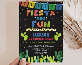 Fiesta Birthday Invitation Fiesta and Fun Invitation EDITABLE birthday invitation Mexican invitation Printable Invite INSTANT DOWNLOAD FM6