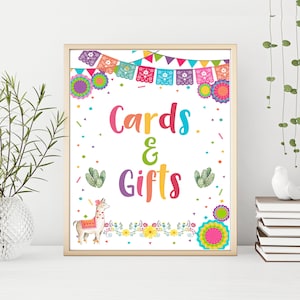 Cards and Gifts sign, Fiesta baby shower, Printable baby shower games, Mexican theme Bridal shower printable sign, INSTANT DOWNLOAD, FM1
