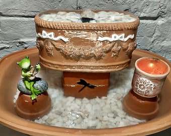 Water Fountain | Tabletop Fountain | Classy Clay