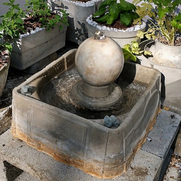 Concrete Fountain Parts Etsy