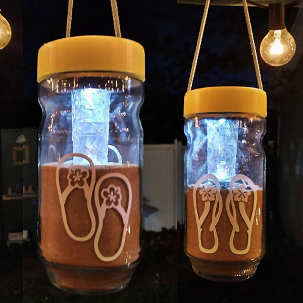 Flip Flop Solar Lights Etsy