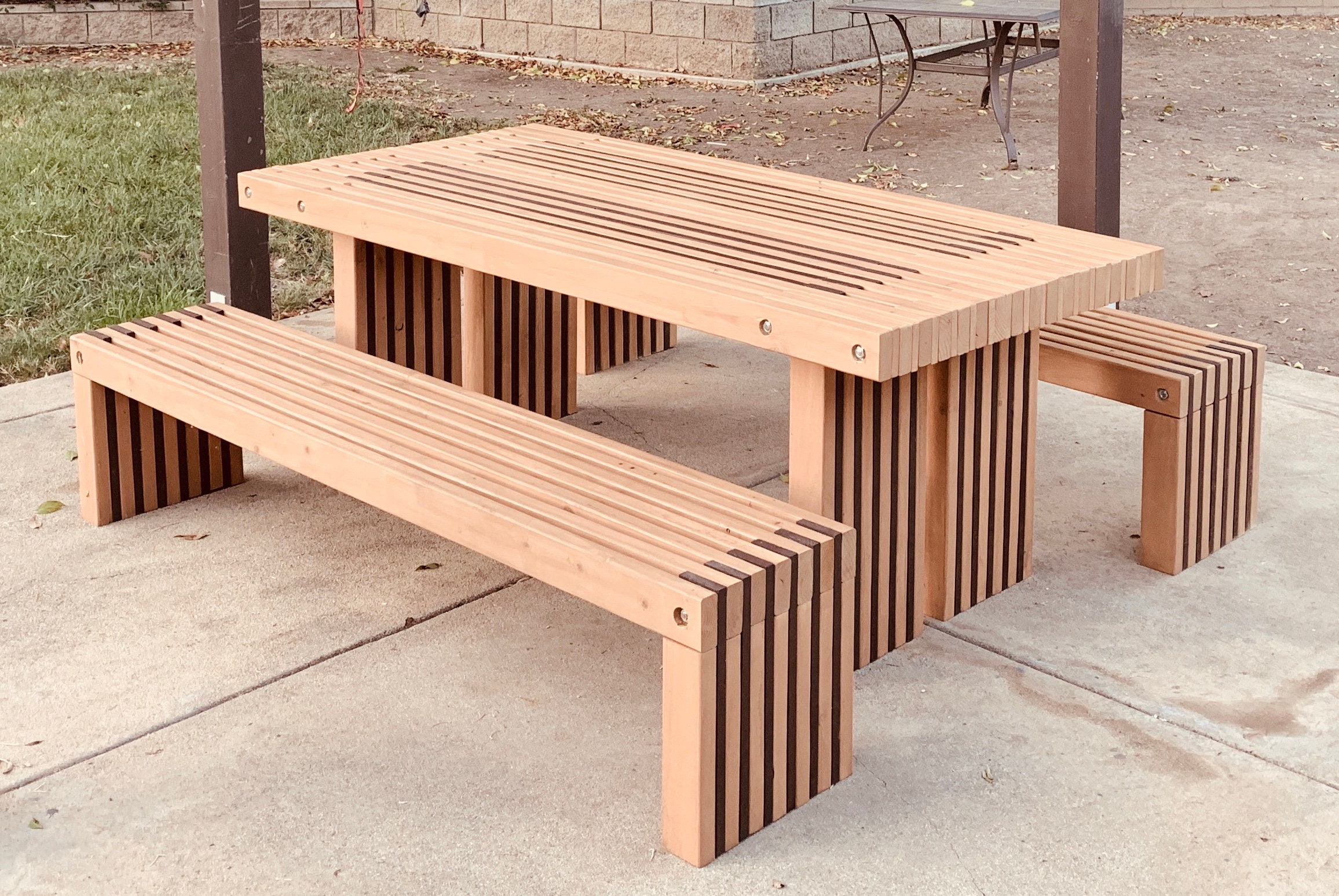 Simple Picnic Table Plans 2x4 Outdoor Furniture DIY Easy to - Etsy