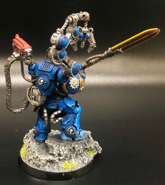 TECHMARINE WITH SERVITORS warhammer 40k firstborn space marine Citadel Finecast EUR 100,00 - FR