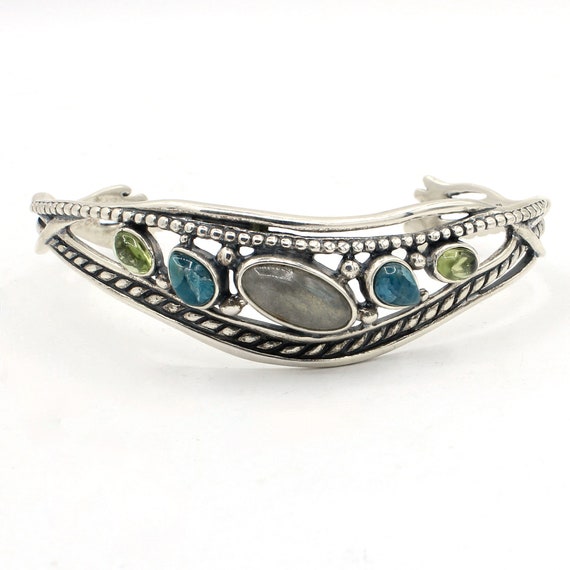 Carolyn Pollack Relios Multi-Stone Sterling Silve… - image 1
