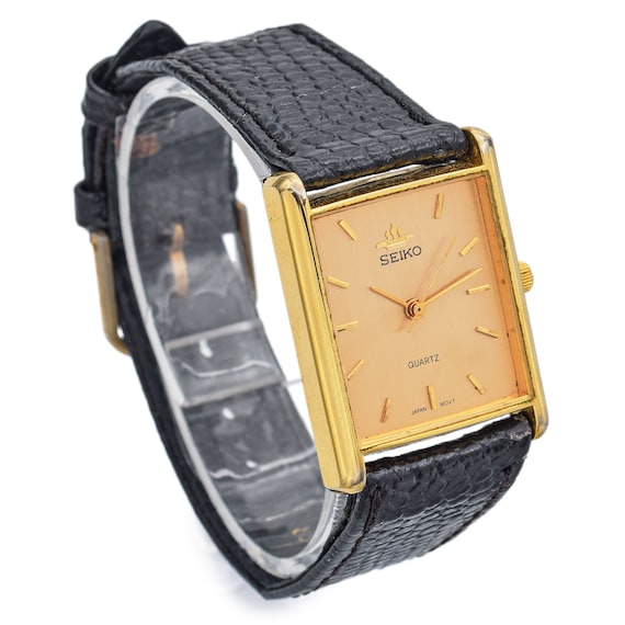 Seiko gold square shop mens watch