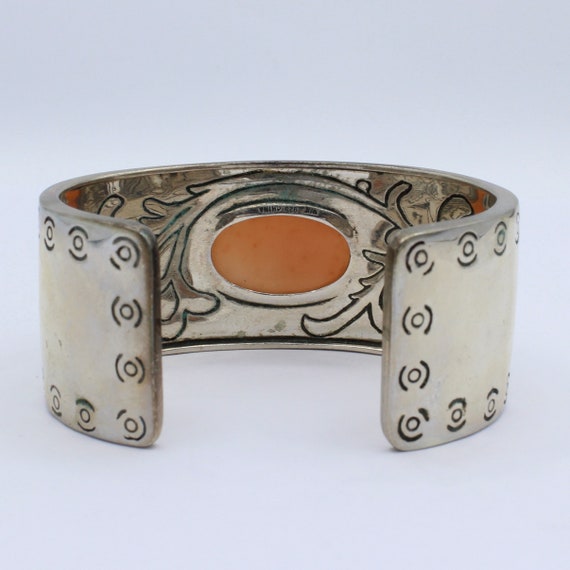 Pink Chalcedony Cuff Bracelet in Sterling Silver - image 4