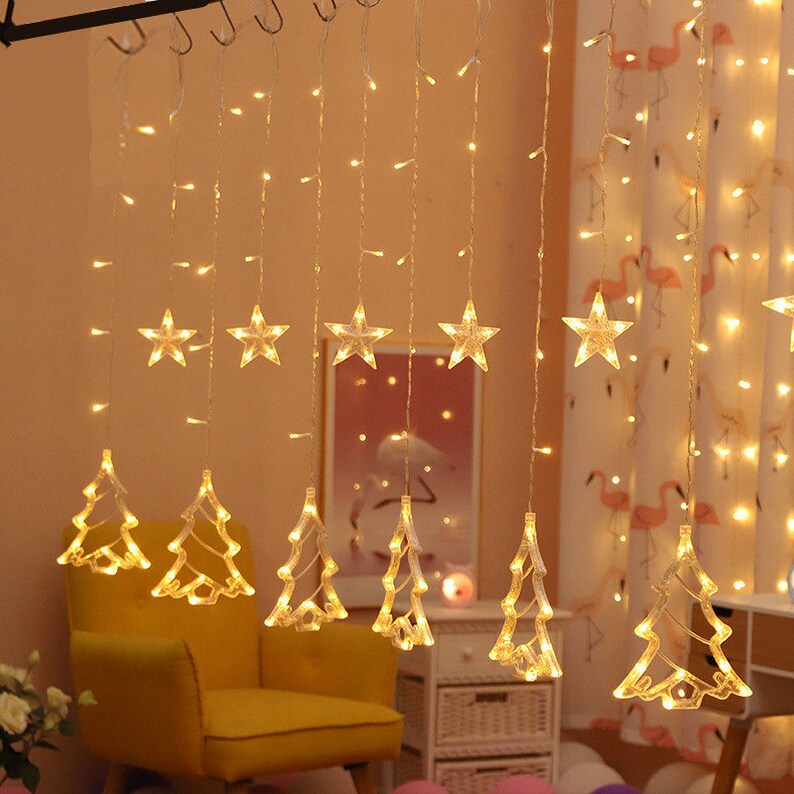 Christmas String Lights Warm White Fairy Lights garland Christmas Decorations for Home natal Decoracion kerst Navidad 12 Lamp.Q