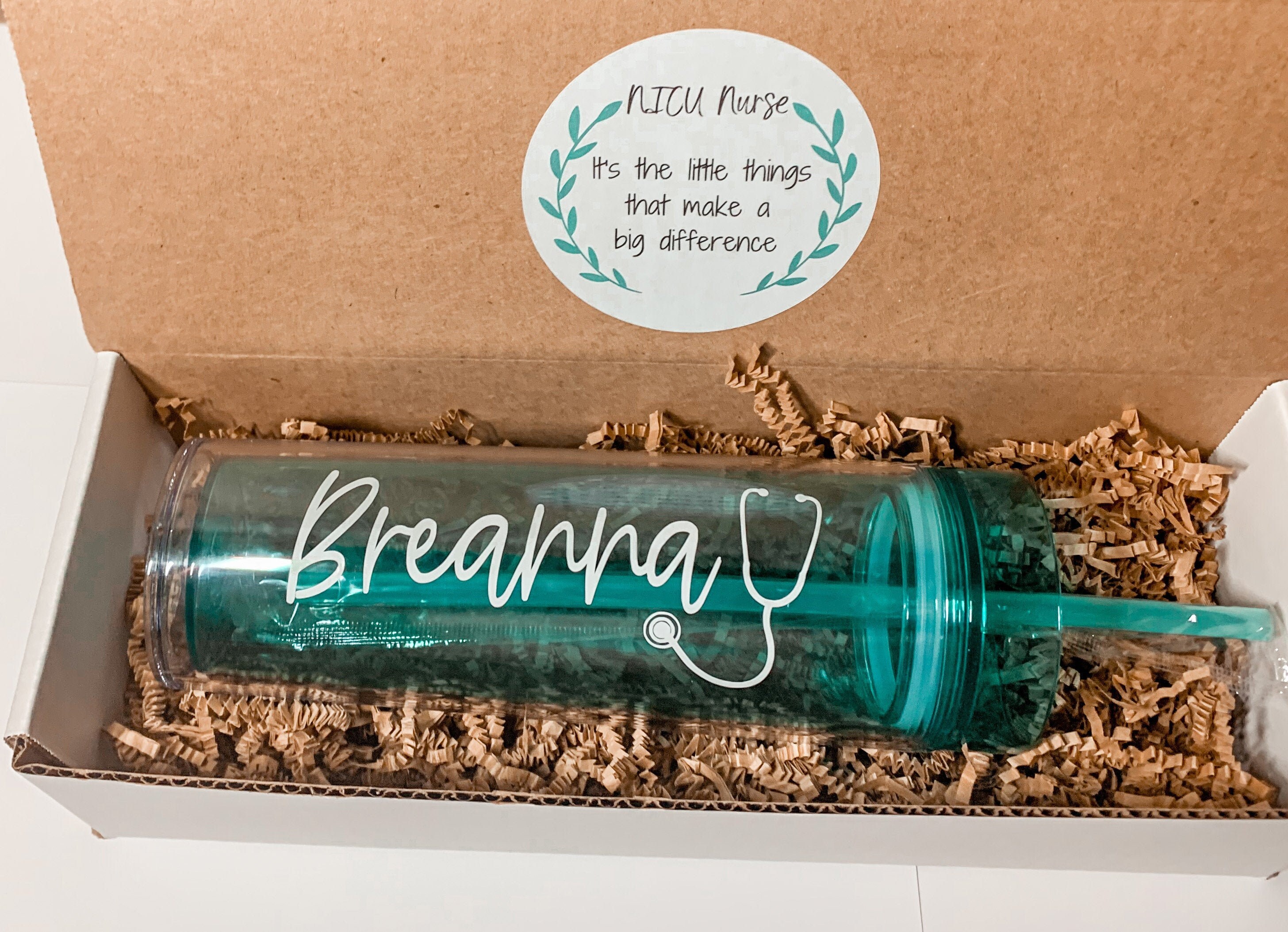 NICU Nurse Thank You Gift Personalized Name Tumbler Gift Etsy New Zealand