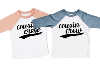 Cousin Crew Baseball Tee |  Matching Cousin Tees | Raglan Baseball Shirts