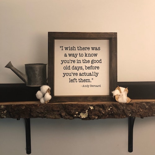 Andy Bernard the Office Quotes / Good Old Days Etsy