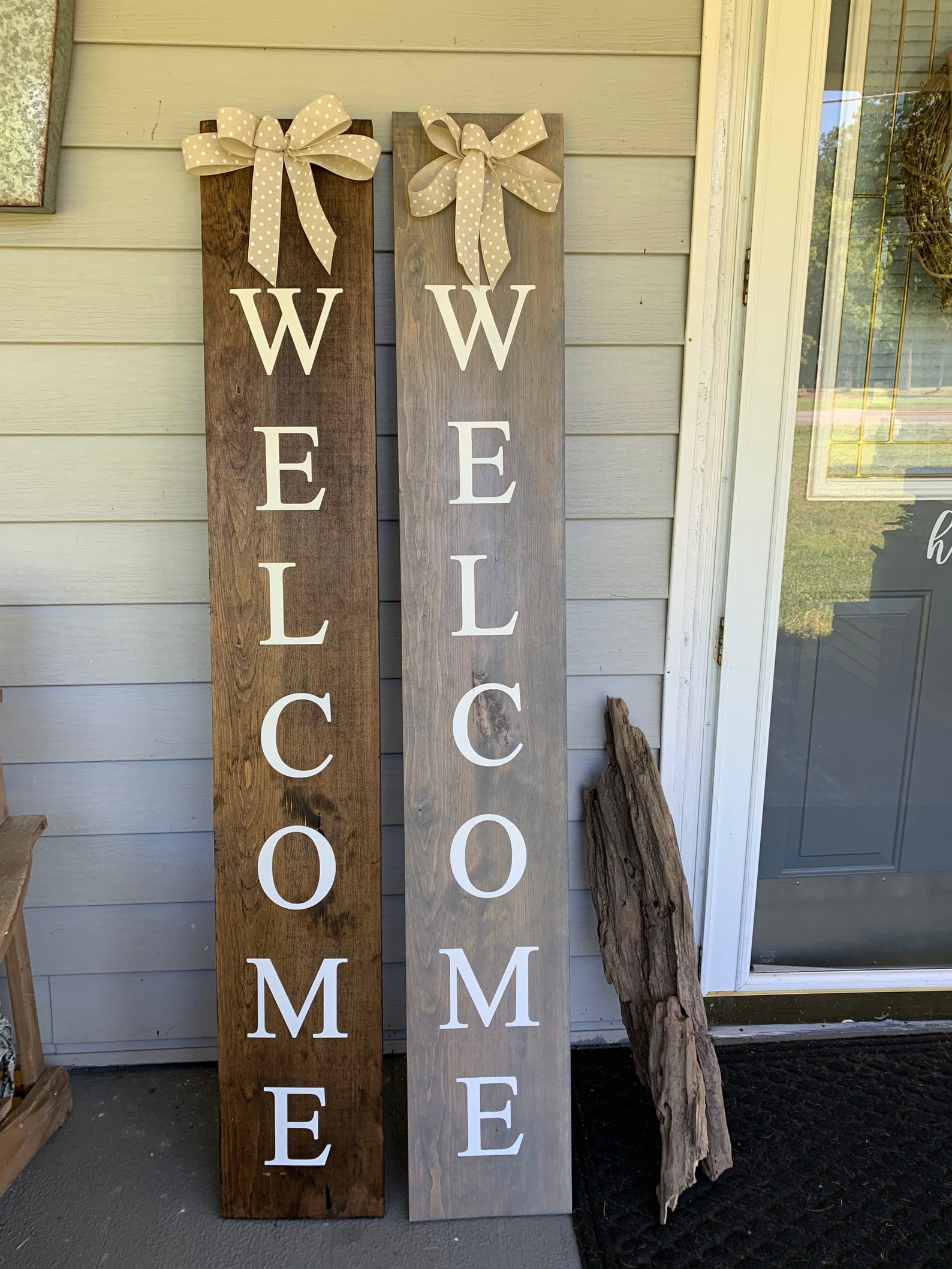 Welcome Sign, Stained Welcome Sign, Porch Sign, Porch Welcome Sign ...