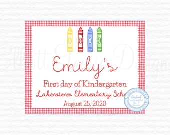 First Day of School Sign, Back to School Sign, First Day of School ...