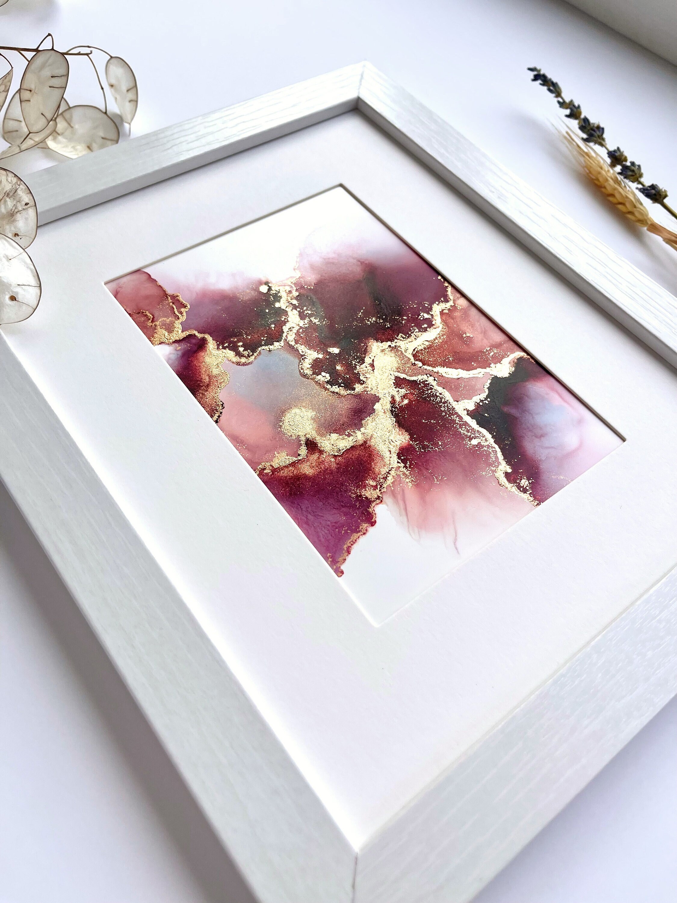 Original Framed Alcohol Ink Art | Wall Art | Abstract Art | Fluid Art ...