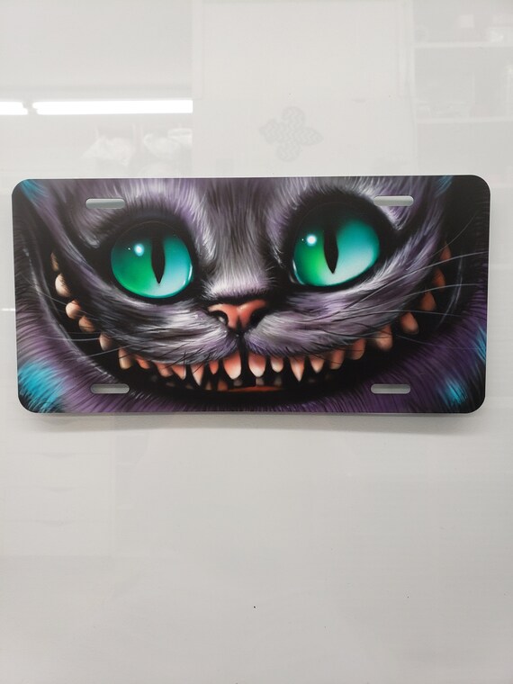 Cheshire Cat, Alice in Wonderland, Car Tag, Airbrushed License
