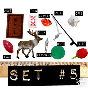 CVC Object Set, Montessori Pink Series, 10 Miniatures, Early Literacy, Phonics, Speech Therapy, Homeschool, Short Vowel, CVC Words image 8
