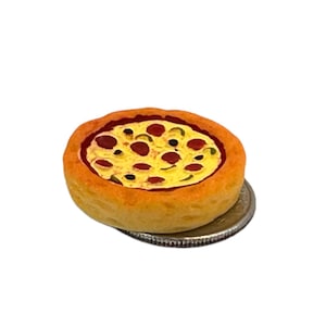 PIZZA Miniatura, Pingente de Pizza de Resina, Objetos de Língua Montessori e Caixas de Alfabeto, Educação Domiciliar, Jardim de Infância, Adereço de Elfo