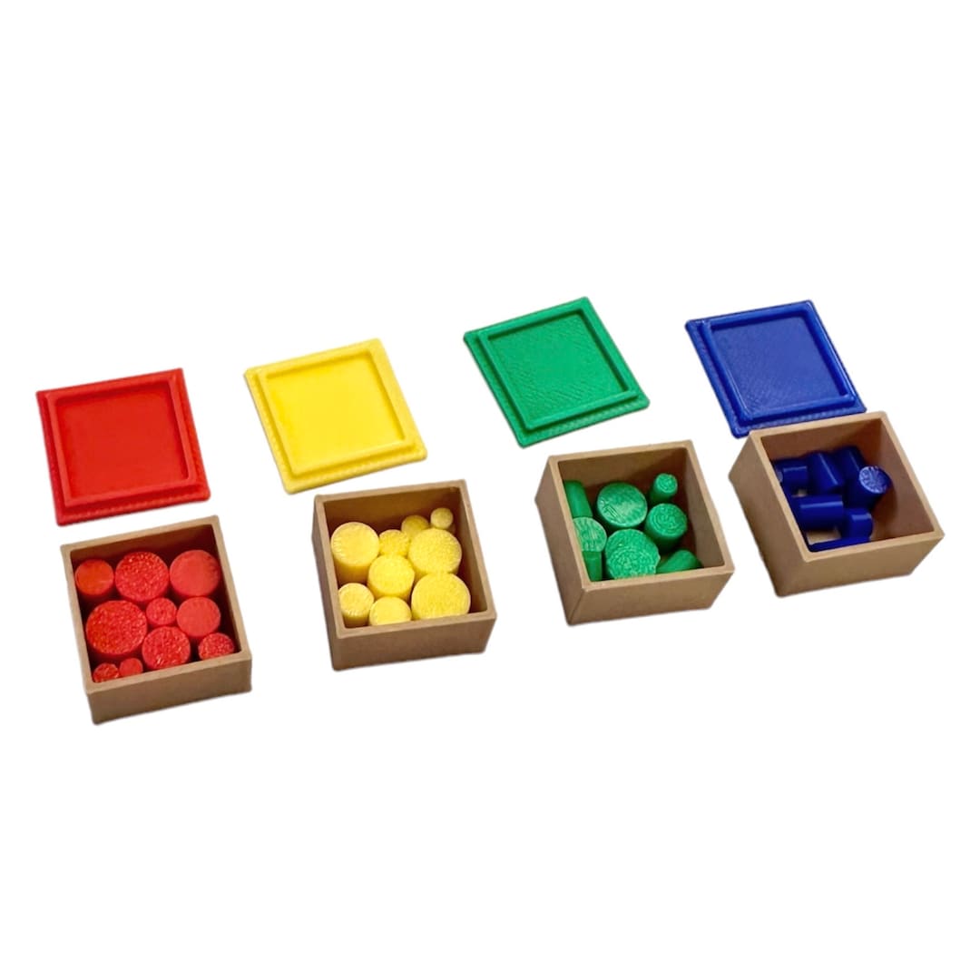 Mini Montessori Knobless Cylinders, 3D Printed PLA, Teacher Gift - Etsy