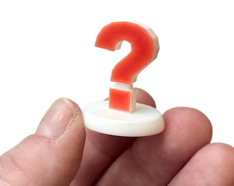 Question Mark Miniature, 3D Printed, Letter Q, Montessori Language Object, Alphabet Box, Phonics, Speech Therapy, Homeschool