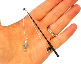 Fishing Rod Miniature, Letter R, Montessori Language Object, Alphabet Box, Phonics, CVC Word, Speech Therapy, Homeschool