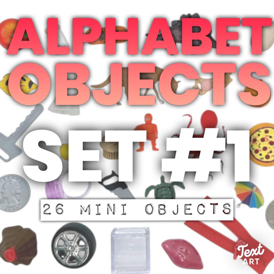 Montessori Alphabet Object Set #1, Language Objects, Phonics, Alphabet ...
