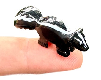 Miniaturowa figurka SKUNK, litera S, przedmiot edukacyjny Montessori, pudełko z alfabetem, fonetyka, terapia mowy, edukacja domowa, dźwięki początkowe