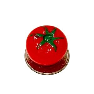 Miniatura de TOMATE, mini tomate de resina para objetos de lenguaje Montessori y cajas del alfabeto, letra T, educación en el hogar, casa de muñecas, accesorio de elfo