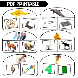 PRINTABLE Rhyming Match Mats &amp; Picture Cards, Set 2, DIGITAL DOWNLOAD ...