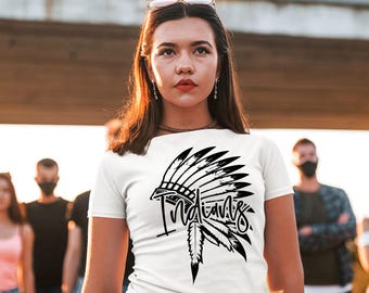 Mascote dos Indians PNG – Download digital da camiseta de torcida para o dia do jogo com efeito desgastado